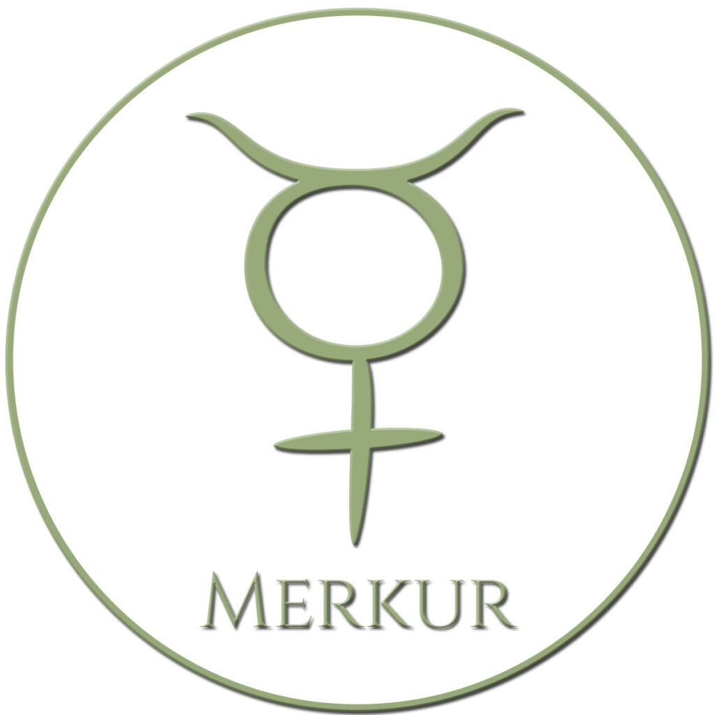 Symbol for planeten Merkur - Lær om astrologi hos Lunaracademy