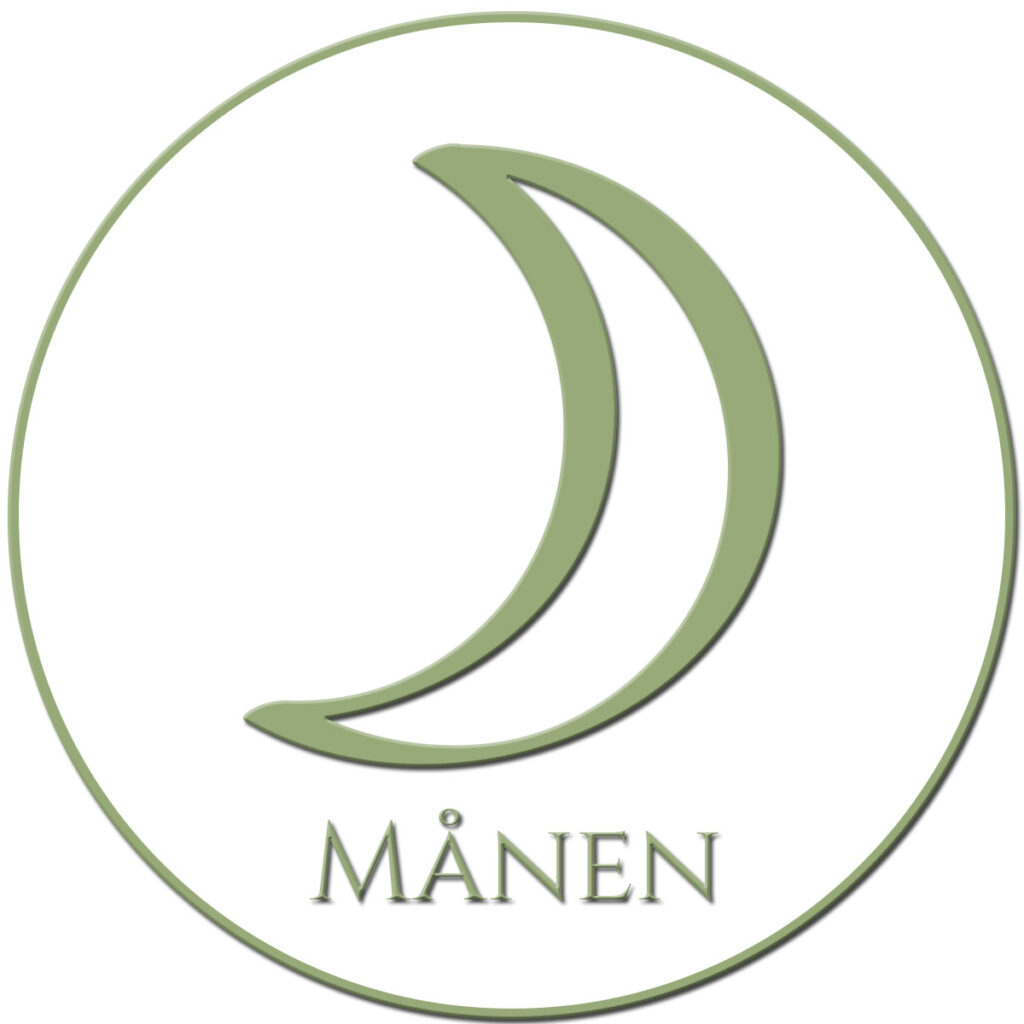 Symbol for planeten Månen - Lær om astrologi hos Lunaracademy