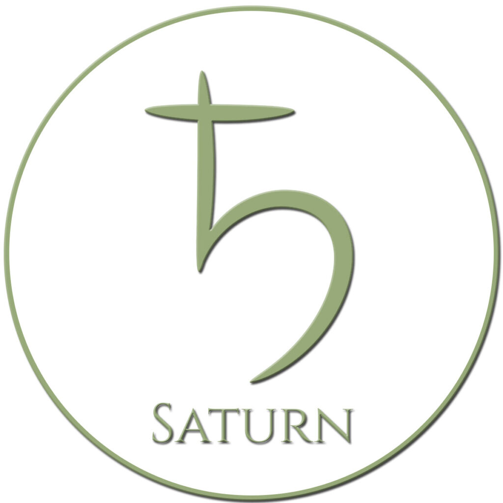 Symbol for planeten Saturn - Lær om astrologi hos Lunaracademy