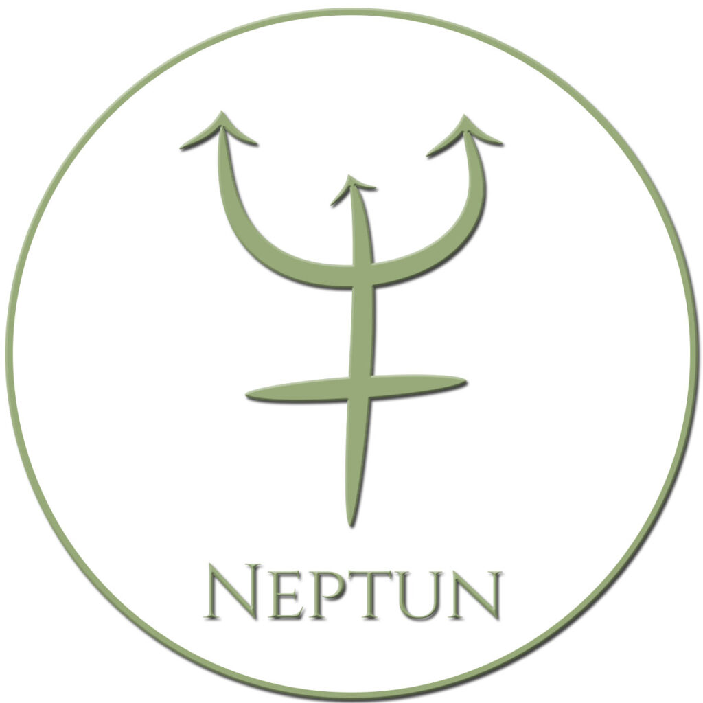 Symbol for planeten Neptun - Lær om astrologi hos Lunaracademy